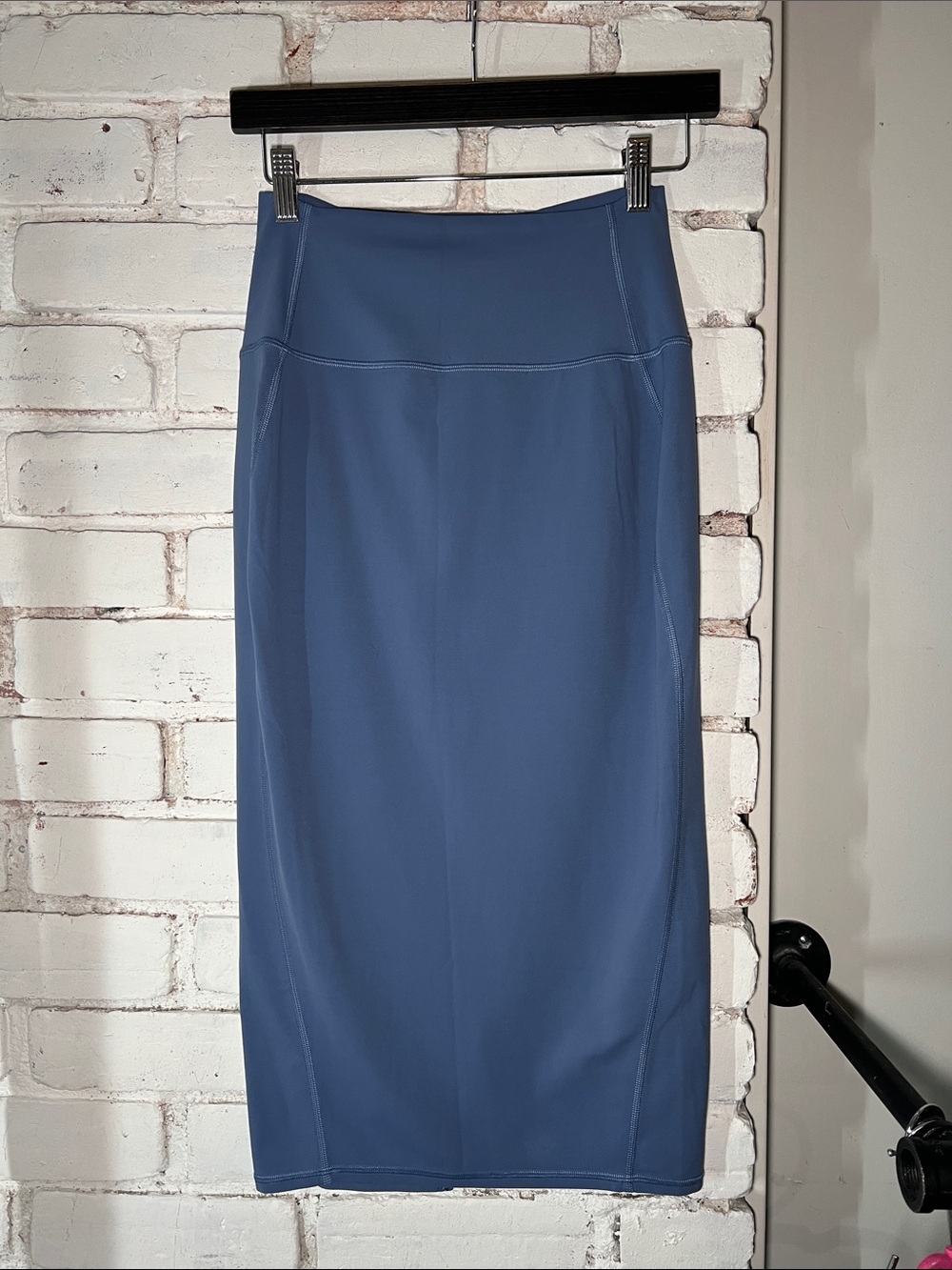 Nulu lulu lemon casual High-Waist Pencil Skirt in Slate Blue